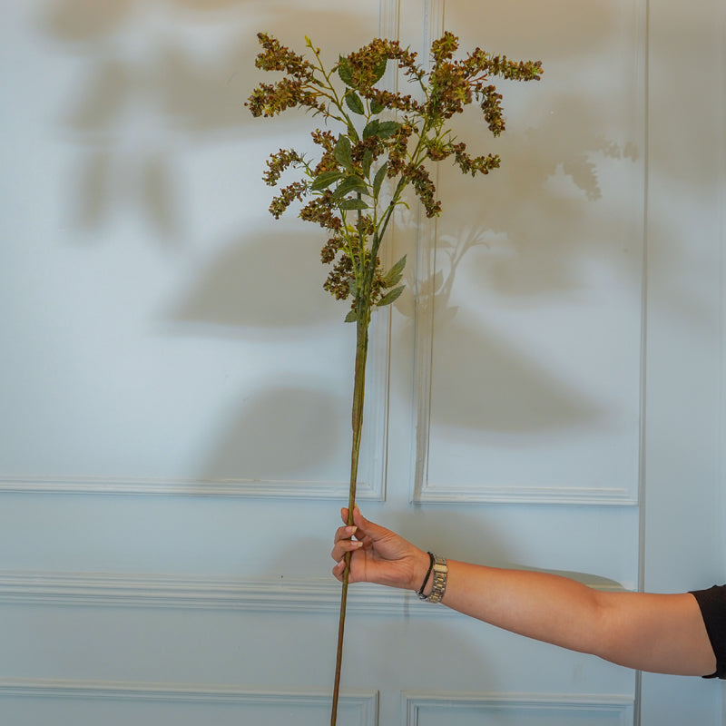 Faux Amaranthus Millet Grass Flower Stick (Green) - 45 CM