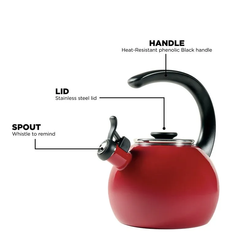 Circulon Stainless Steel Tea Pot (Red) - 1900 ML media 4
