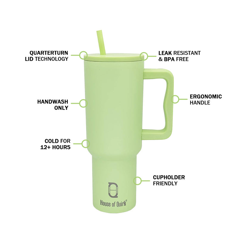 Hydra Boost Stainless Steel Tumbler (1200 ML) - Green image 3