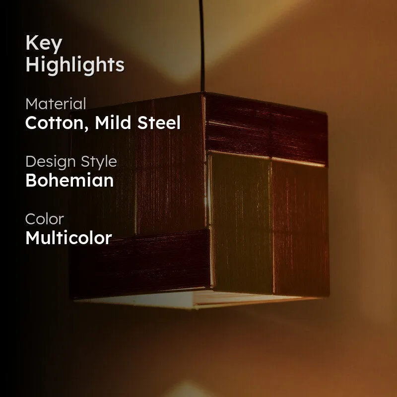 Orange Tree Jolie Squat Cotton Ceiling Lamp media 2