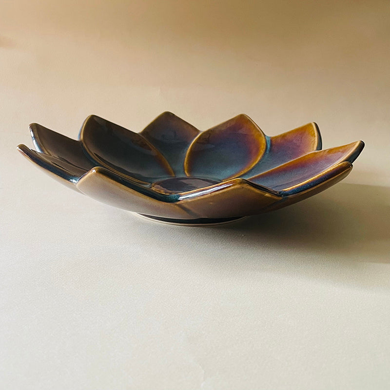 PetalCraft Ceramic Chip & Dip Platter media 4