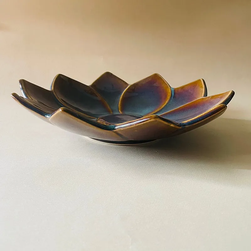PetalCraft Ceramic Chip & Dip Platter media 4