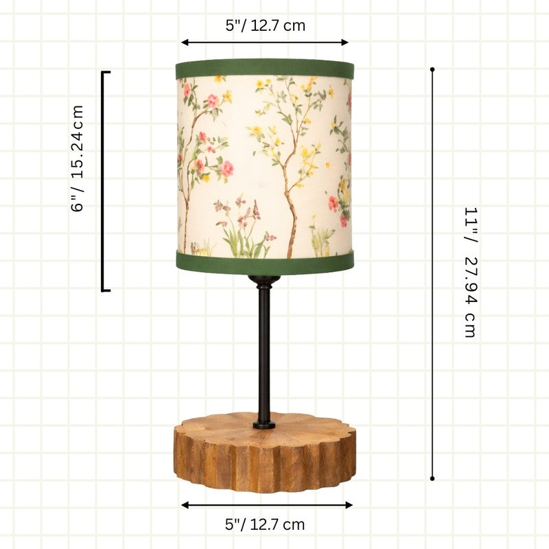 Brighton Halo Cotton Table Lamp - Green media 7