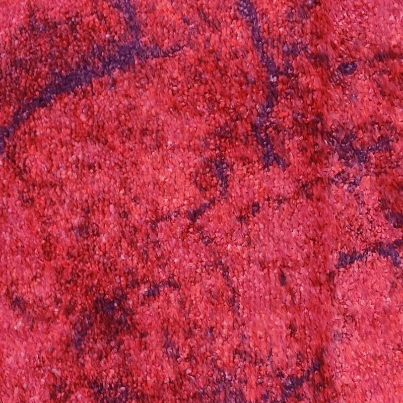 Ivron Abstract Micro Fiber Area Rug - Pink,Red media 6
