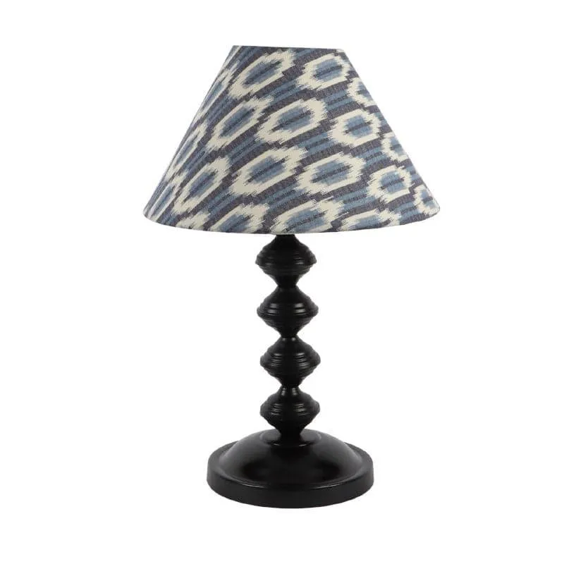 Lois Vendora Fabric Table Lamp - Blue,White media 4