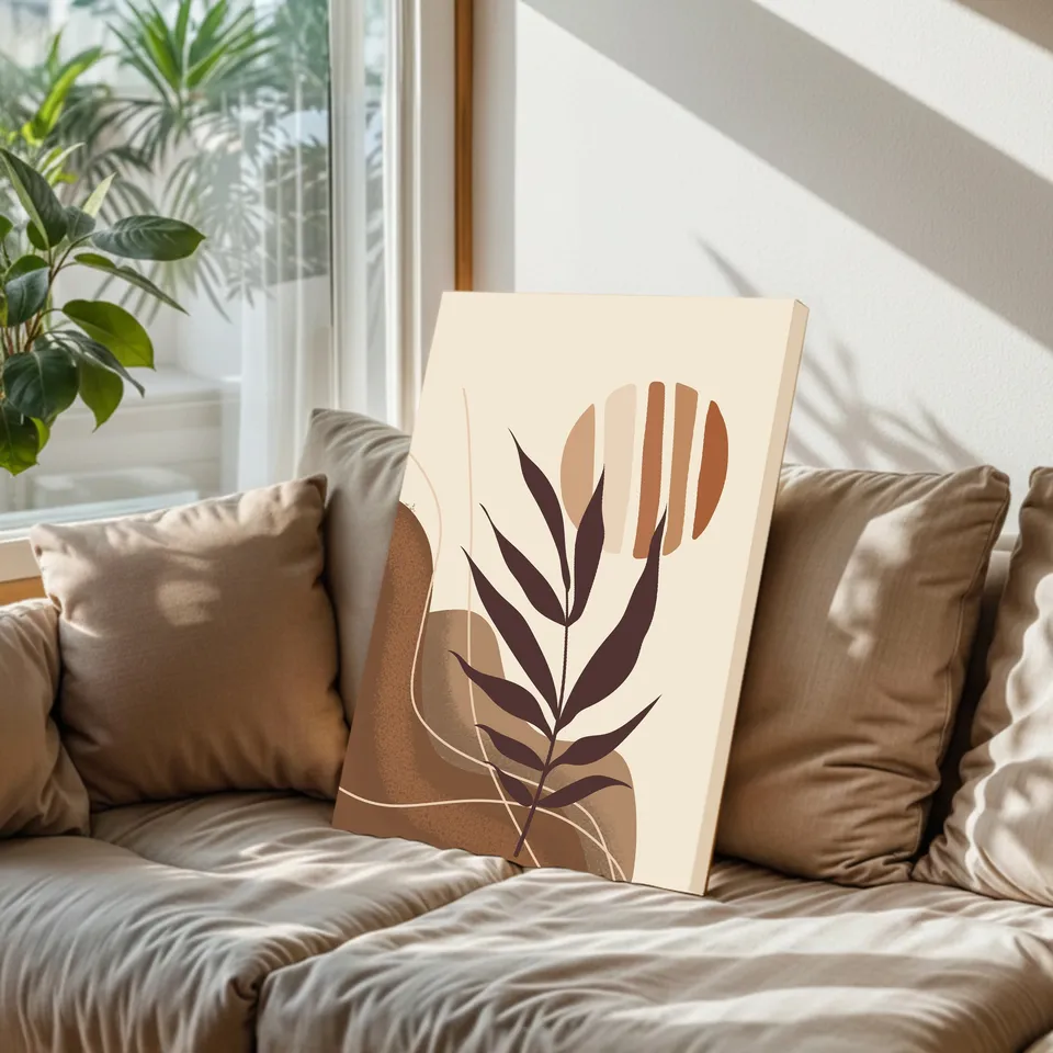 Boho Breeze Cotton Canvas Wall Painting media 6