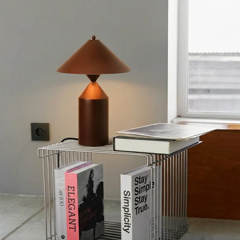 Fig Living Cone Casa Metal Table Lamp - Brown media 7