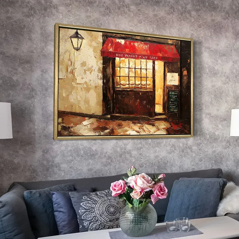 Golden Corner Canvas Wall Painting With Frame media 6
