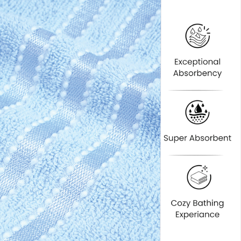 Micro Cotton LuxeDry Comfort Solid Bath Towel - Ice Blue media 8