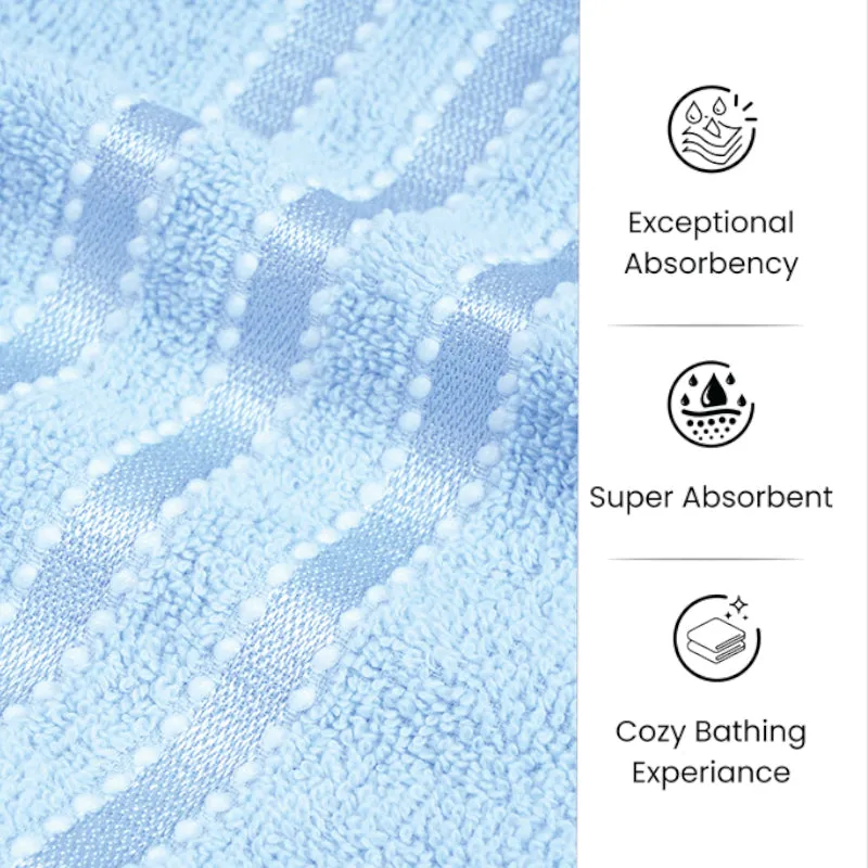 Micro Cotton LuxeDry Comfort Solid Bath Towel - Ice Blue media 8