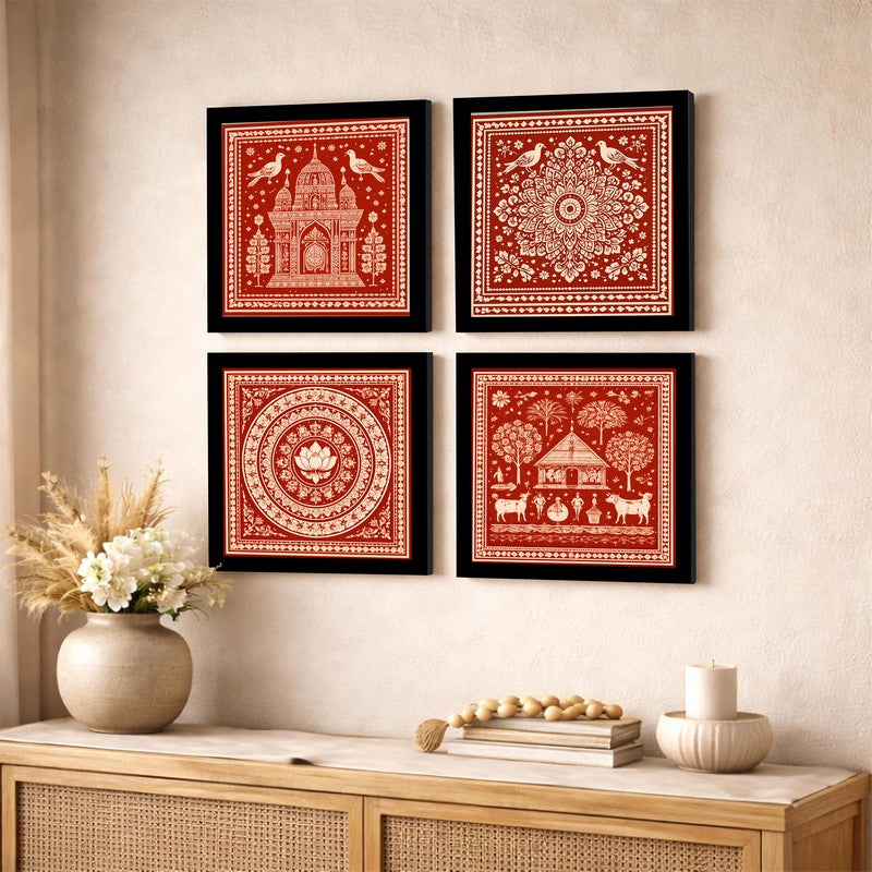 Royal Heritage Paper Wall Art - Set Of Four media 4
