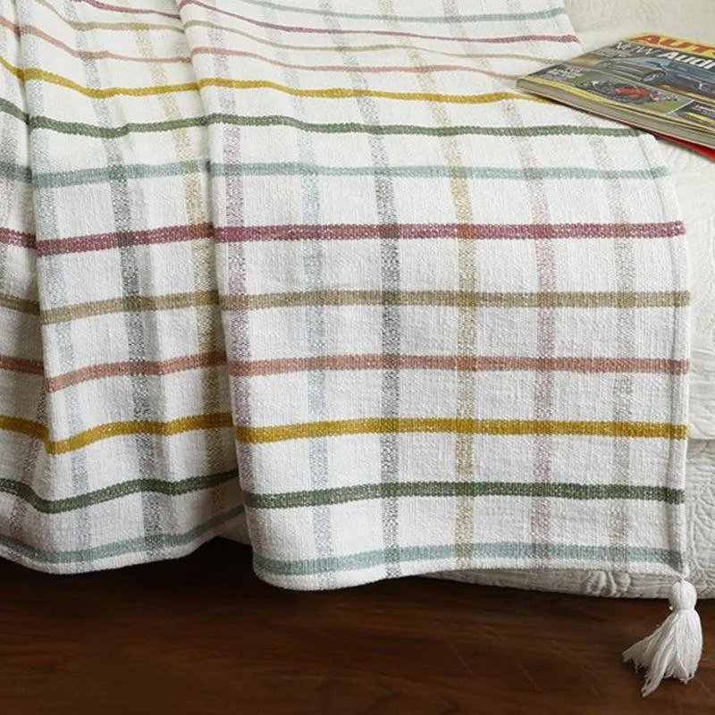 Ribbon Rest Knitted Cotton Throw media 3