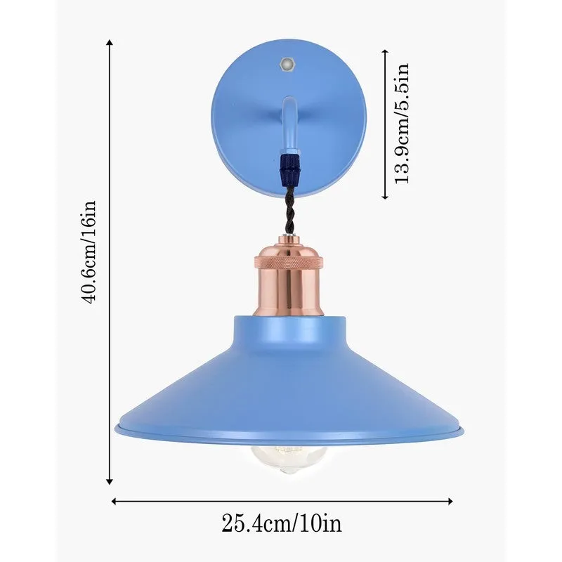 ZenithAura Metal Wall Lamp - Blue & Copper media 7