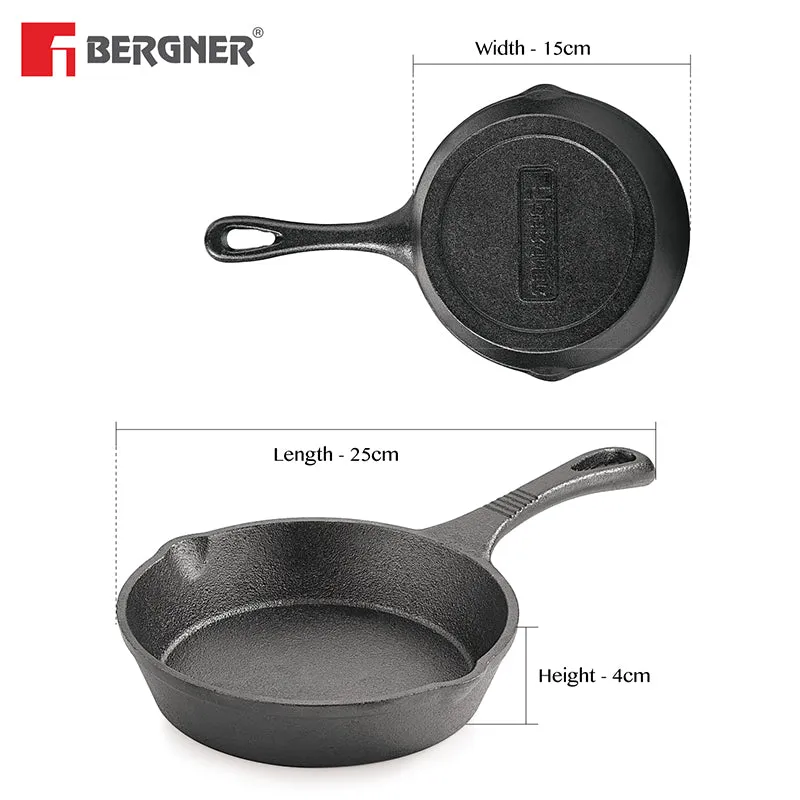 Bergner Arden Induction Safe Cast Iron Frying Pan - 15 cm media 9