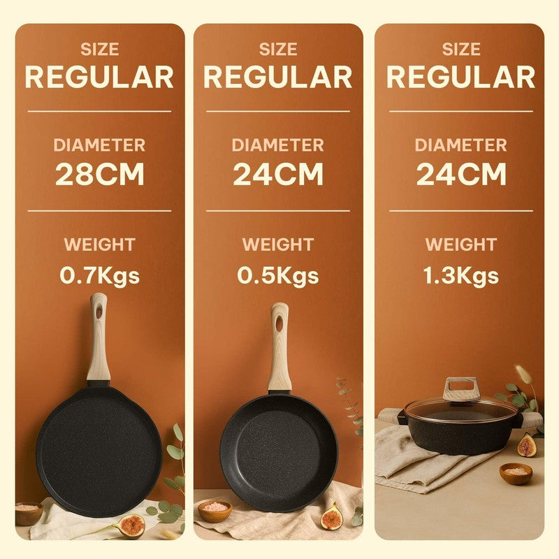 Solara Brewo Black Ceramic Cookware Set media 8