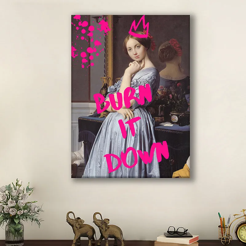 Burn It Down Wall Art media 2