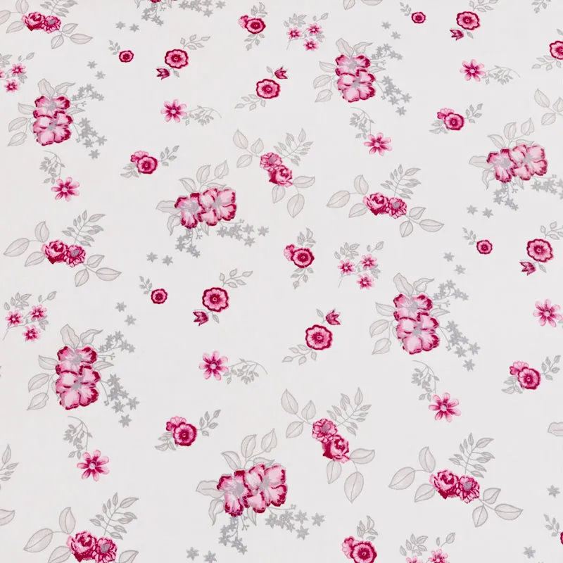 Breeze Floral Cotton Bedsheet (Pink) - 180 TC media 6