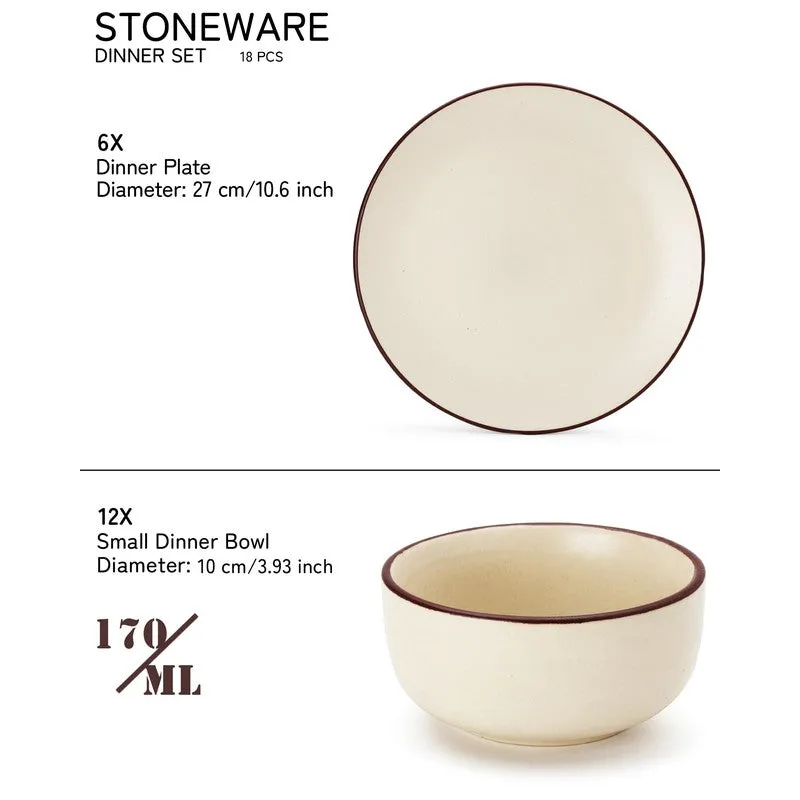 Riddo Dinner Set (Off White) - 18 Piece Set media 10