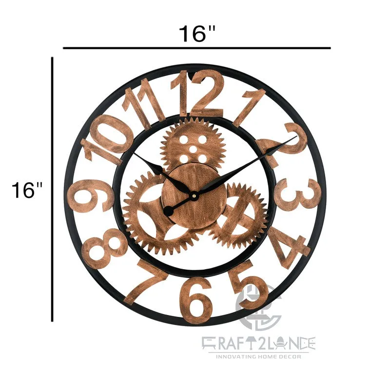 Pulses Silent Wall Clock - Bronze media 7