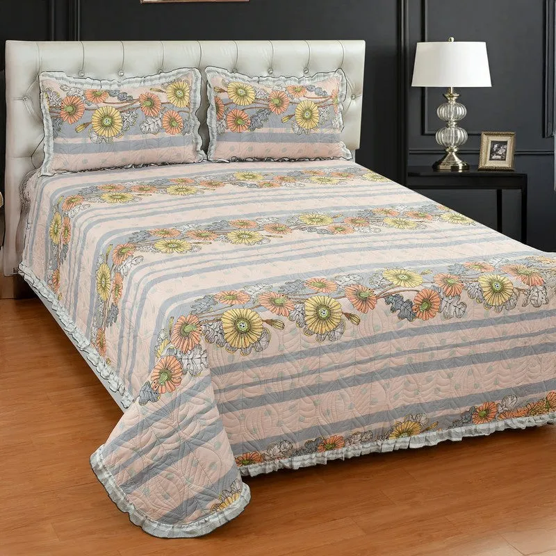 Peach Flowers Bedcovers media 1