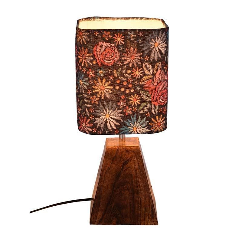 Psychedelic Trance Fabric Table Lamp - Multicolor media 5