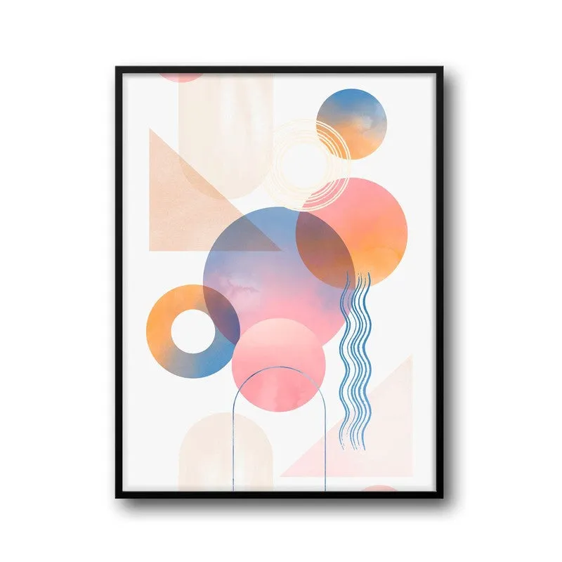 Geometric Euphoria Archival Canvas Wall Art - Black Frame media 8