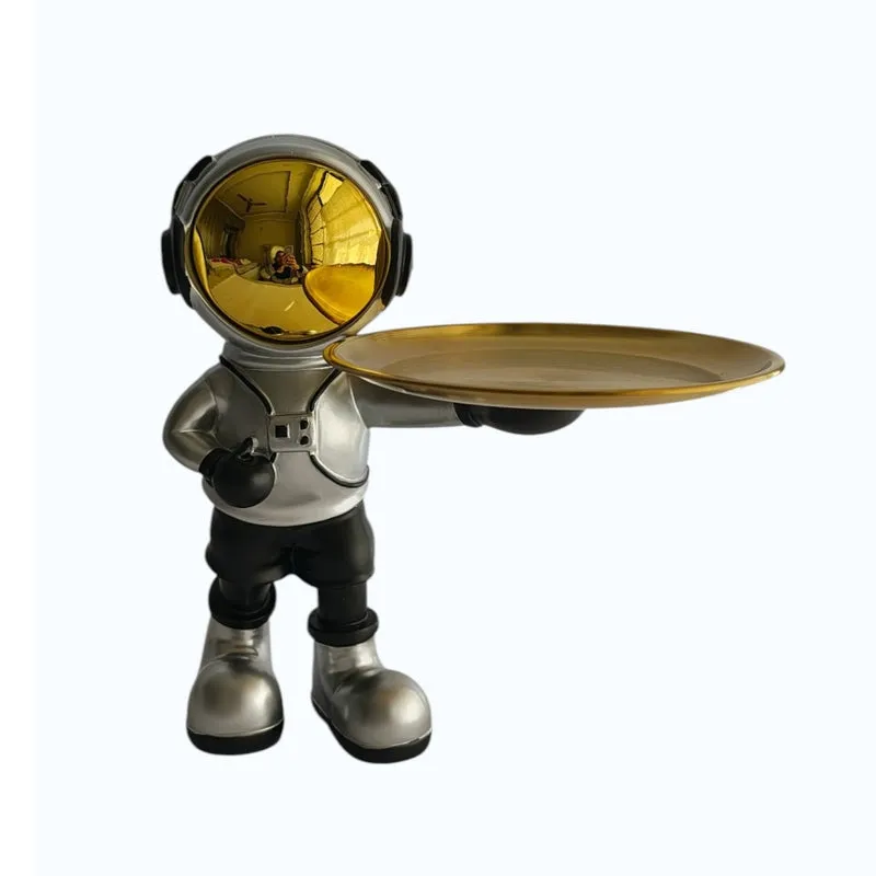Astronaut Luxe Metal Accent Tray - Gold - 8