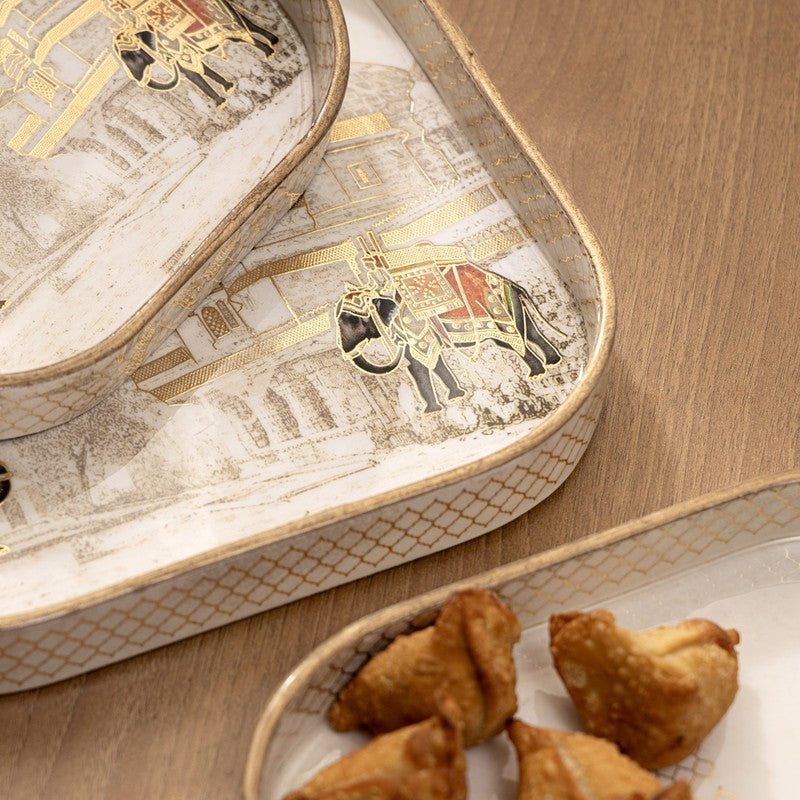 MeadowPrint Rectangle MDF Serving Tray - Set Of Three media 7
