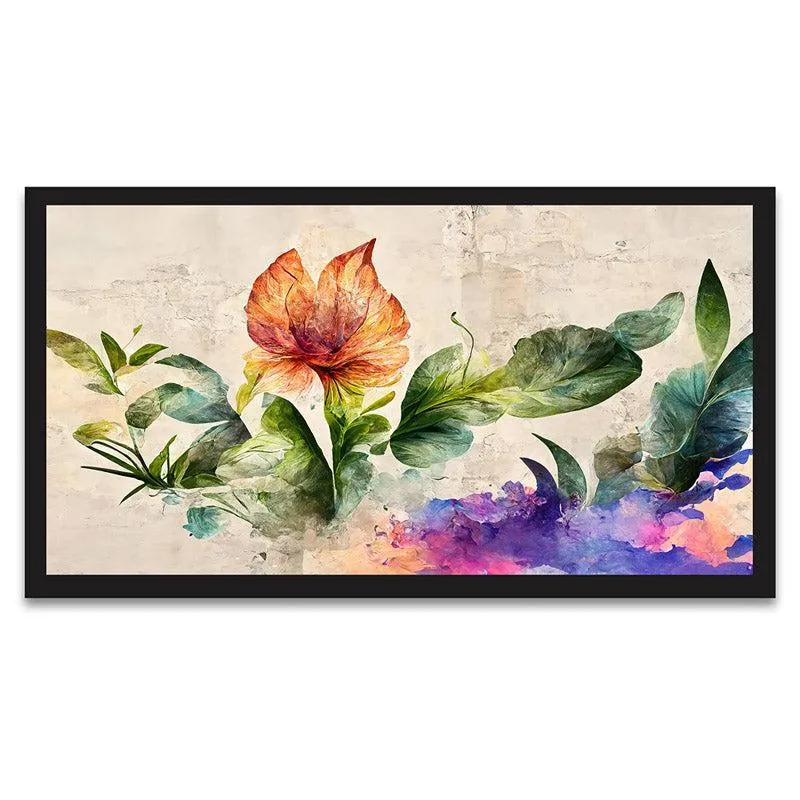 Cambree Floral Wall Painting With Frame media 5