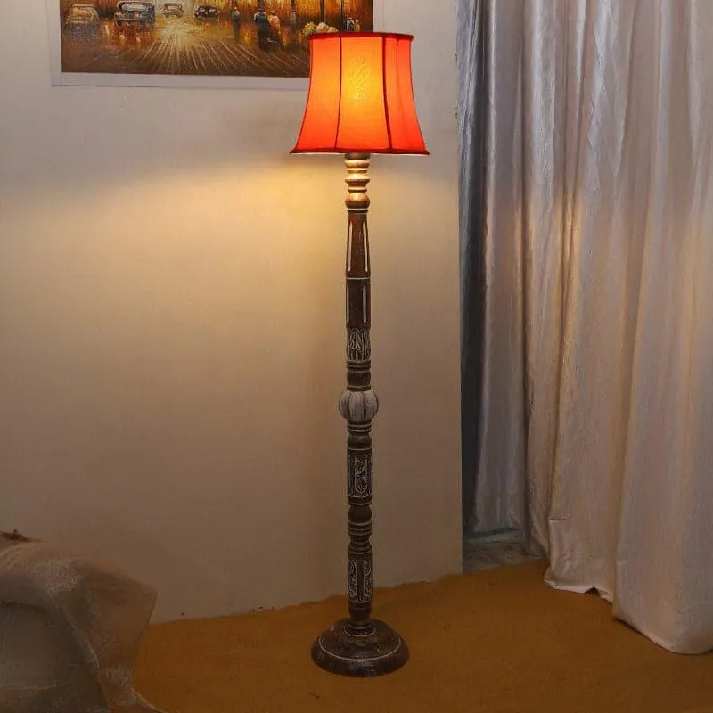 Colton Cone Floor Lamp - Orange media 1