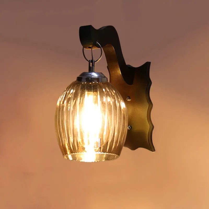 Vintage Glow Arched Glass Wall Lamp media 8