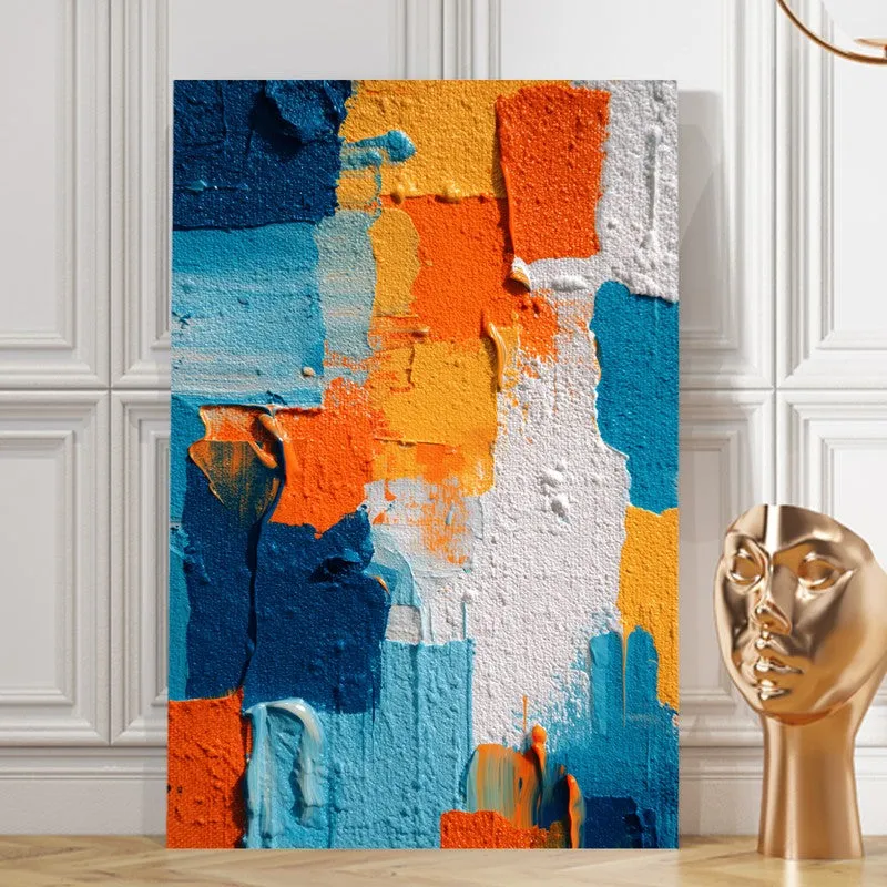 Brushstroke Abstract Texture Canvas Wall Art media 8