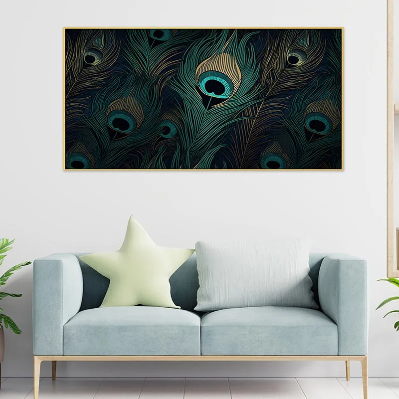 Feathers Of Mayura Canvas Wall Painting media 1