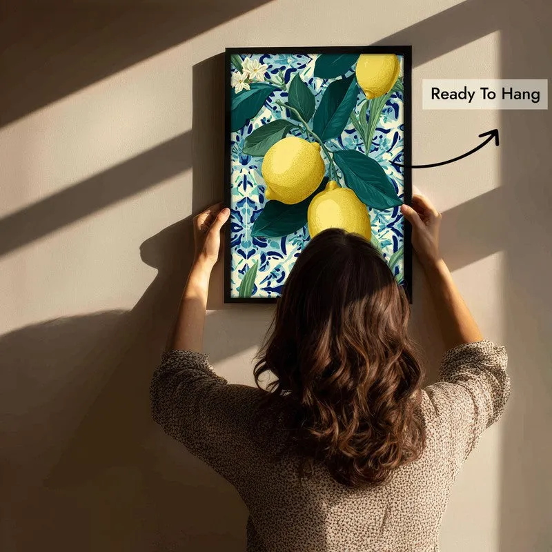 Limonia Canvas Wall Painting With Black Frame media 5