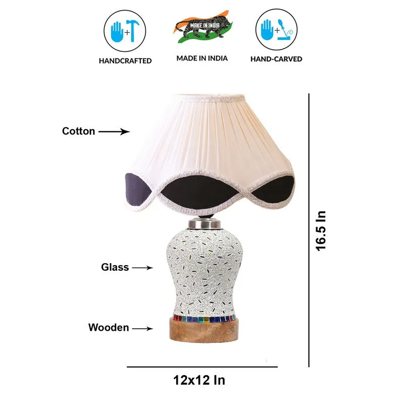 Nivora Pleated Wooden Table Lamp media 9
