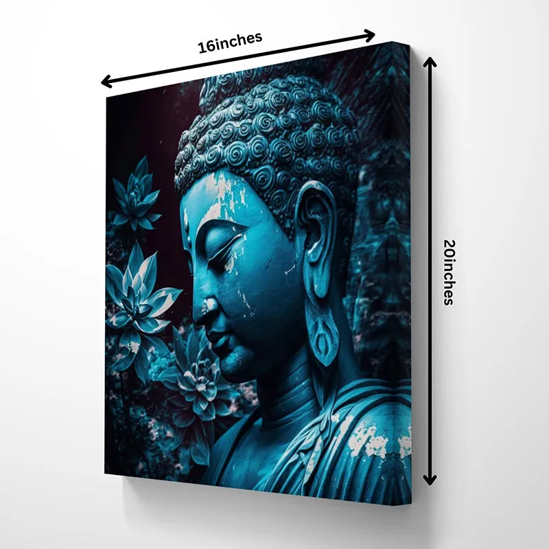 Neela Budha Wall Painting media 5