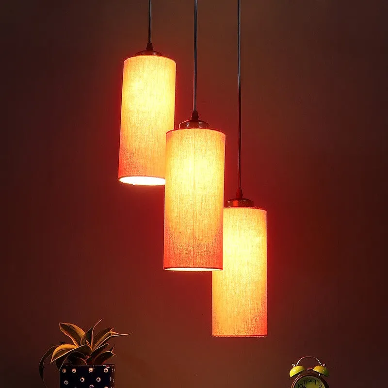 Glowspire Triple Metal Ceiling Lamp - Orange media 2