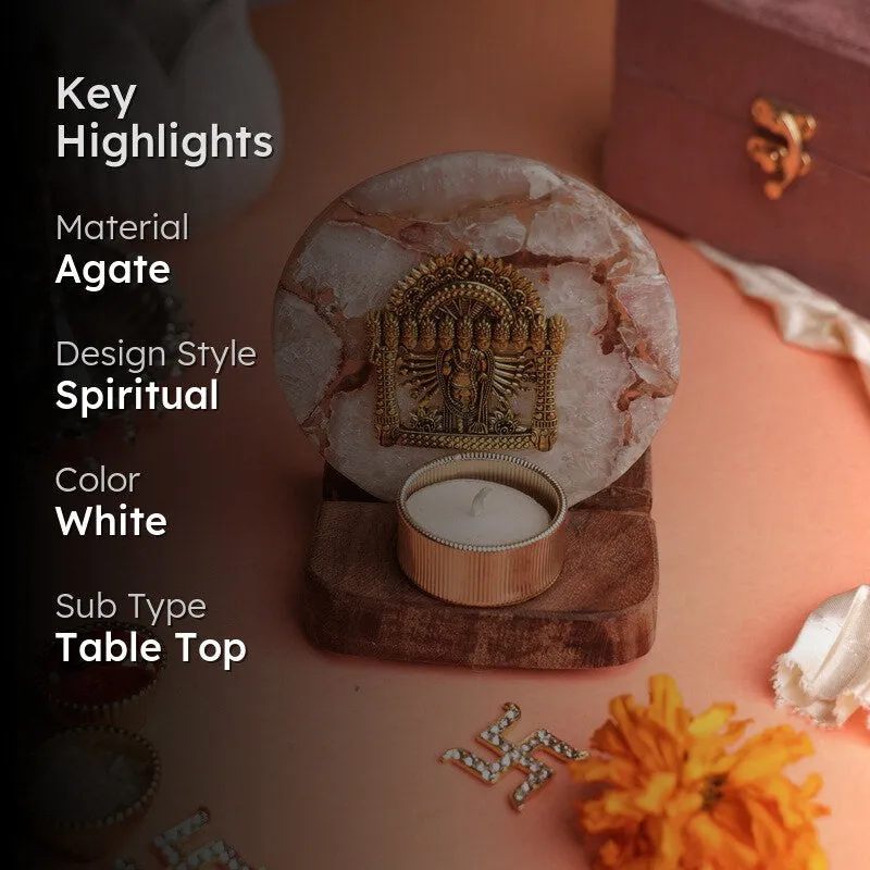 Divine Radiance Lord Narayan Tealight Candle Holder media 2