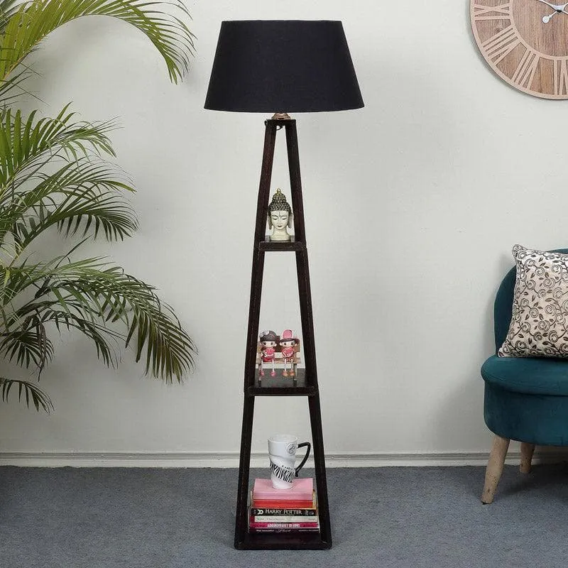 Seasa Wistera Floor Lamp With Shelf - Black media 3