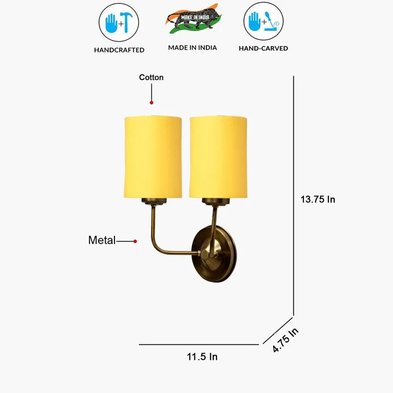 Lumoire Duo Metal Wall Lamp - Gold,Yellow media 8