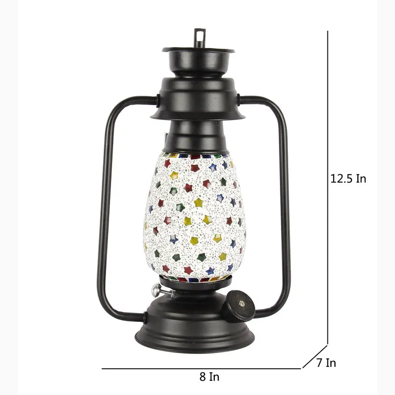 Divyara Mosaic Lantern Iron Table Lamp media 7