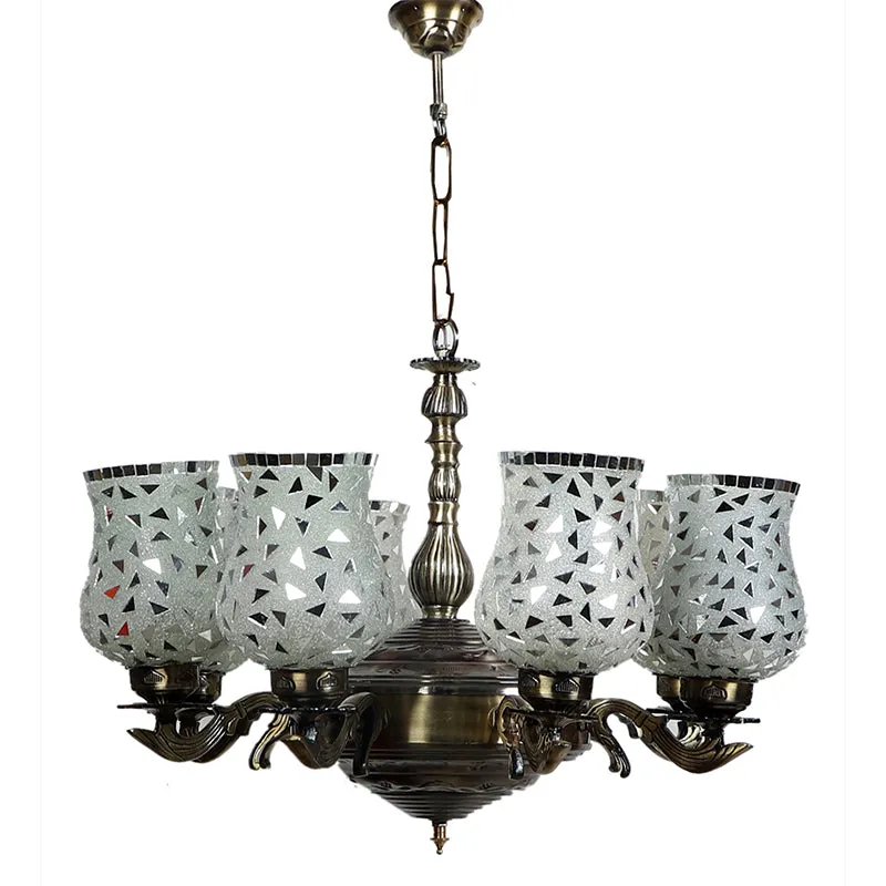 Asta Vilona Mosaic Golden Antique Ceiling Lamp media 4