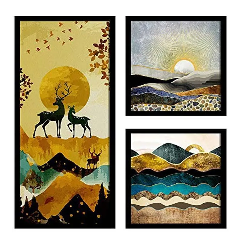 Beyond The Mountains Wall Art - Set Of Three media 3