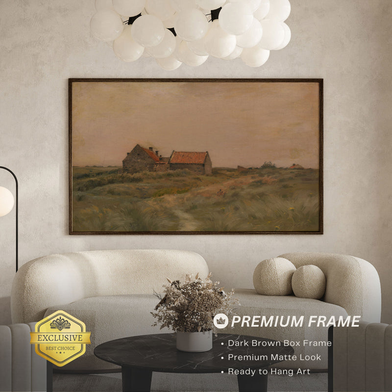 Solitude Wood Wall Art With Frame - Black