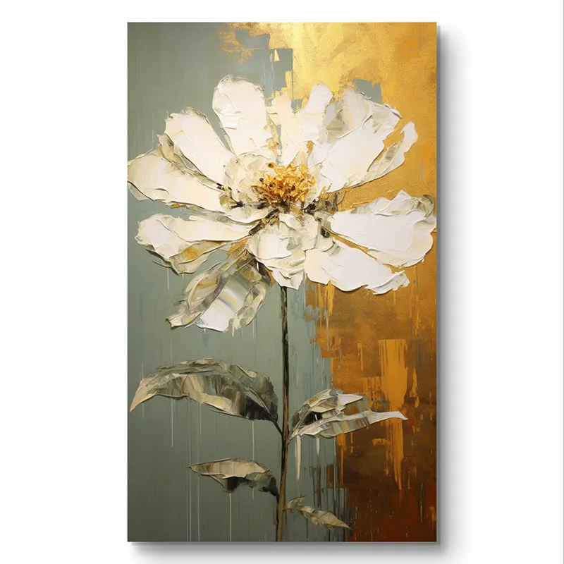 Painted Daisy Canvas Wall Art media 3