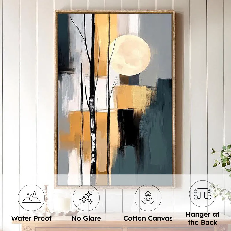 Ethereal Whirl Canvas Abstract Wall Art With Frame media 6