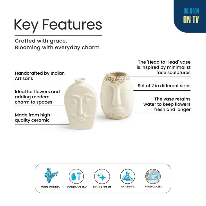 Elina Ceramic Vase - Set Of Two media 5
