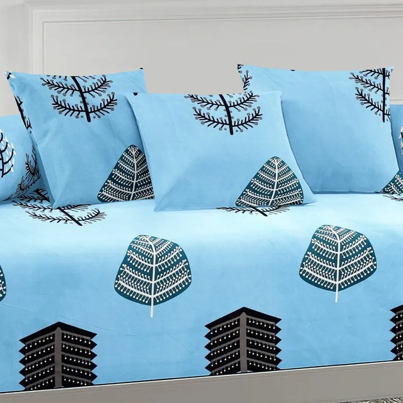 Elvara Printed Diwan Set - Six Piece Set media 4