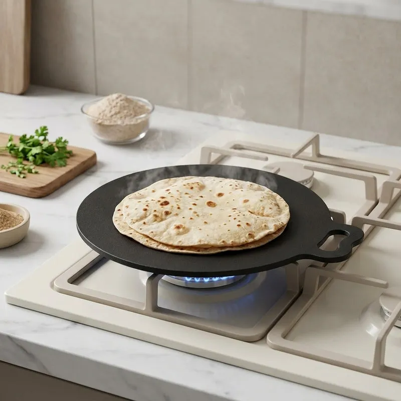 Mittir Induction Safe Cast Iron Dosa Tawa - 24 cm media 1