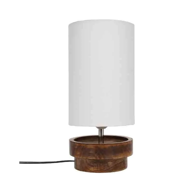 Moose Fabric Table Lamp - Brown,Beige media 3